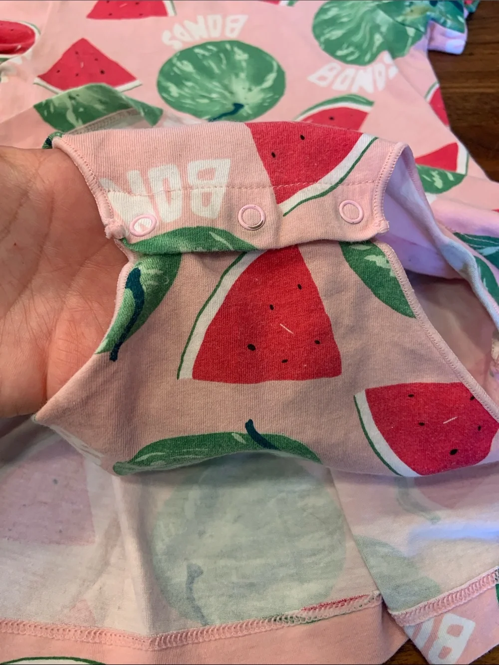Bonds Baby Stretchies Watermelon Balletsuit/Romper Dress 12-18M - VGUC